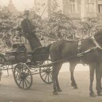Foto-AK 1.WK Ausfahrt im Wagen des Großherzog 1914 Karlsruhe Baden