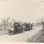 Foto AK 1.WK deutsche Soldaten mit LKW in Troyon am Chemin de Dames frankreich