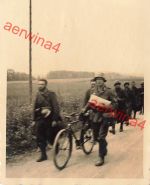 Gefangene Franzosen gehen in Gefangenschaft bei Nancy Frankreich