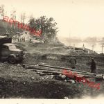 Deutsche Heldengräber mit LKW Vormarschstraße Düna Polozk Weißrussland Ostfront