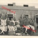 Deutsche Soldaten Schlächterei Kompanie Fleisch Versorgung an der Front