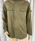 DDR NVA FDA Felddienstjacke Sommer Strichtarn 1984 Gr. g48