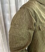 DDR NVA FDA Felddienstjacke Sommer Strichtarn 1984 Gr. g48