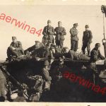 Deutsche Soldaten auf Schiff mit 3,7 cm Flak bei Königsberg 1944 Ostpreussen