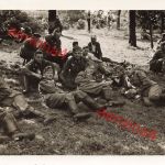 Deutsche Soldaten Mittagessen im Park in Auerbach Vogtland