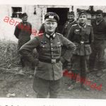 Deutscher Offizier an belgischer Grenze bei Prüm Eifel Westwall