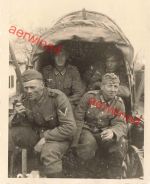 Deutsche Soldaten mit Pferdewagen bei Nisch Serbien