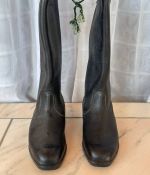 DDR NVA Stiefel Knobelbecher für Offiziere genarbtes Leder Gr. 27