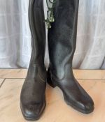 DDR NVA Stiefel Knobelbecher für Offiziere genarbtes Leder Gr. 27