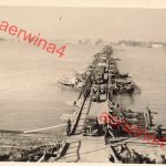 Deutscher PKW mit LKW Ponton Brücke Donau nach Bulgarien