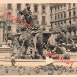 Deutsche Soldaten am Springbrunnen Lyon Frankreich