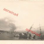 Zerstörte explodierte Munition-Depots Hafen Mers-el-Kebir Algerien