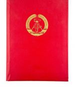 DDR Volksmarine Urkunde Entlassung Stabsobermeister 1968 Warnemünde