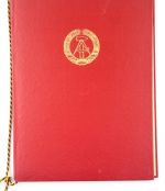 DDR MdI Urkunde Erinnerungsmedaille 20 Jahre Kampfgruppe 1973