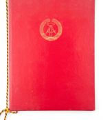 DDR MdI Urkunde Medaille für treue dienste in den Kampfgruppen Bronze 1982