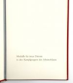 DDR MdI Urkunde Medaille für treue dienste in den Kampfgruppen Silber 1987