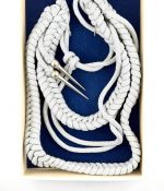 DDR NVA Achselschnur Paradeschnur VEB Obererzgebirgische Posamenten OVP Karton