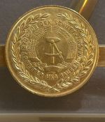 DDR Ehrengeschenk für 25 Jahre Treue Dienste mit Urkunde Oberstleutnant 1974