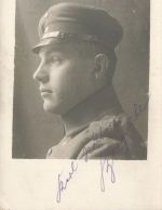 Fotokarte 1.WK Portrait Soldat Schulterklappe 15 Neuve-Chapelle Frankreich