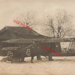 Foto-AK 1.WK Deutsches Flugzeug Hannover CL.V Lasgodeltes Frankreich