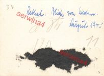 Blick vom Westen auf das zerstörte Rethel Frankreich