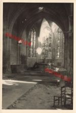 Zerstörtes Altar der Kirche in Rethel Frankreich