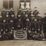Fotokarte 1.WK Soldaten des Ers.-Batl. 134 Oelsnitz Vogtland