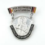 DDR Abzeichen Aufbaunadel Nationales Aufbauwerk NAW Bezirk Gera in Silber