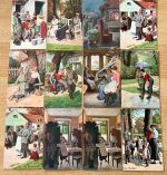 12 x AK Feldpostkarten 1.WK " Immer Fachmann "