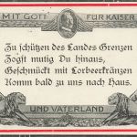 AK 1.WK Mit Gott für Kaiser und Vaterland Kaiser Willhelm II. 1915 Patriotika