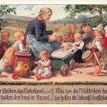 AK 1.WK Frauen halten Heimat Kinder Propaganda Spruchkarte Patriotika Postkarte