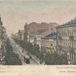 AK Warschau Warszawa Marschalkowska Straße Polen 1915 gelaufen Postkarte