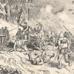 AK 1.WK Eroberung der 1. französischen Fahne bei Lagarde Feldskizze Patriotika