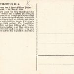 AK 1.WK Eroberung der 1. französischen Fahne bei Lagarde Feldskizze Patriotika