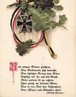 AK 1.WK Eisernes Kreuz 1914 Eichenlaub Gedicht Rudolf Presber 1915 Patriotika