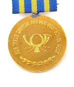 DDR Treuedienstmedaille der Deutschen Post in Gold