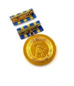 DDR Treuedienstmedaille der Deutschen Post in Gold