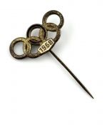 DDR NOK Olympia-Leistungsabzeichen der DDR 1968 ein Ring Farbig Stufe I