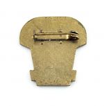 DDR Feuerwehr Siegeranstecknadel Bezirkssauscheid Feuerwehrstafette in Gold