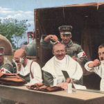 AK 1.WK Feldlazarett Soldaten Rasur Rotes Kreuz 1916 gelaufen Postkarte