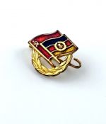 DDR GDSF Ehrennadel und Miniaturnadel in Gold