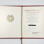 DDR NVA Urkunde für 30 Jahre treue Dienste in der NVA 1979 Fähnrich