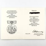 DDR Urkunde zur Medaille 30. Jahrestag der Gründung der DDR 1979 Fähnrich