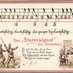 AK 1.WK Das Sturmsignal der Deutschen Lied Noten Patriotika Postkarte