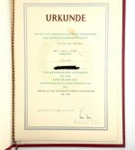 DDR Nachlass LPG Genossenschaftsbäuerin Urkunde Clara-Zetkin-Medaille