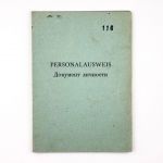 Personalausweis Sowjetische Besatzungszone SBZ 1946