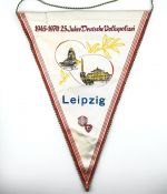 DDR Wimpel 25 Jahre Deutsche Volkspolizei Leipzig 1970