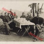 Fotokarte 1.WK deutsche Soldaten feiern nach EK-2 Verleihung