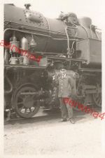 Lokführer an Dampflok Baureihe 93 786 Deutsche Reichsbahn Leipzig
