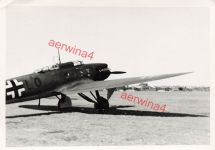 Deutsches Flugzeug Heinkel He 70 mit Kennung Staffelzeichen am Rumpf Ostpreussen